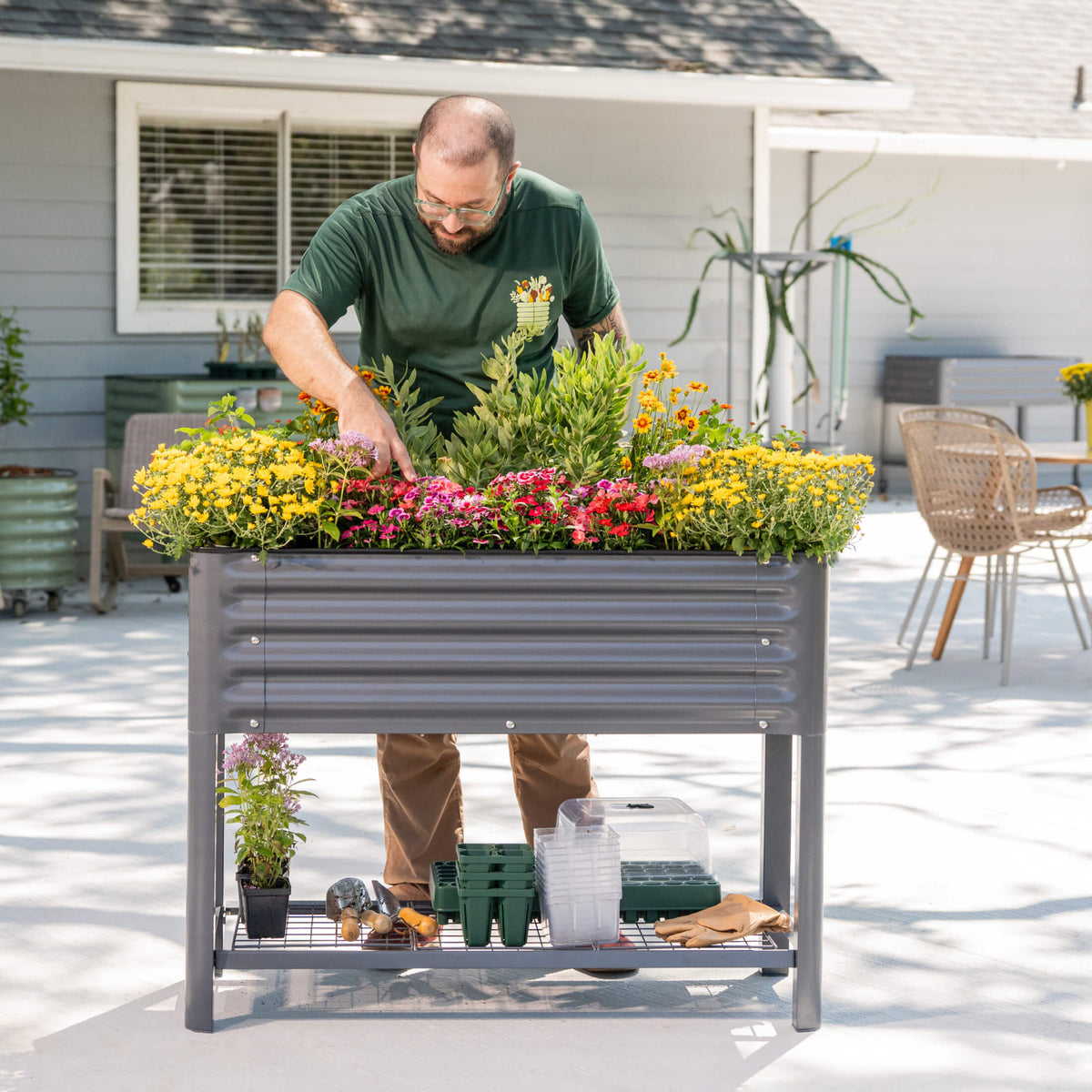 Product photo of slim rolling elevated bed, 18 x 66 inches