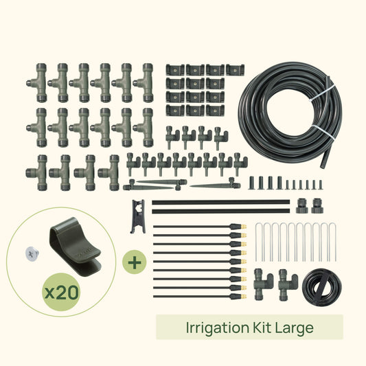 Product photo of large irrigation kit with two clamp sets
