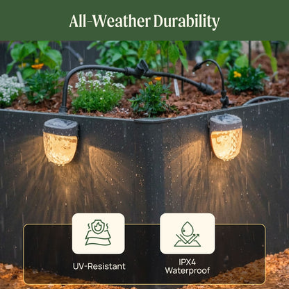 Solar Garden Light, Flat Mount
