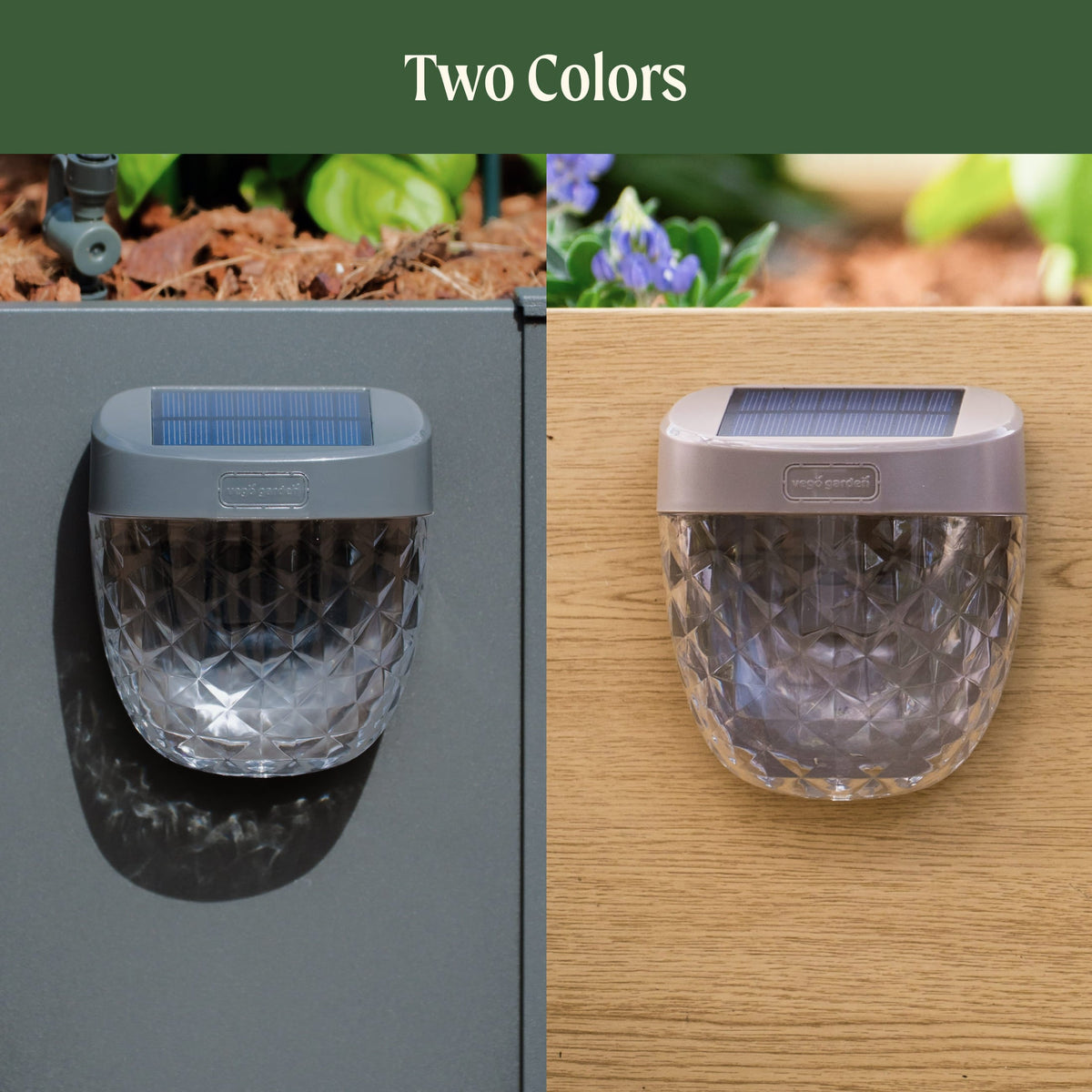 Solar Garden Light, Flat Mount
