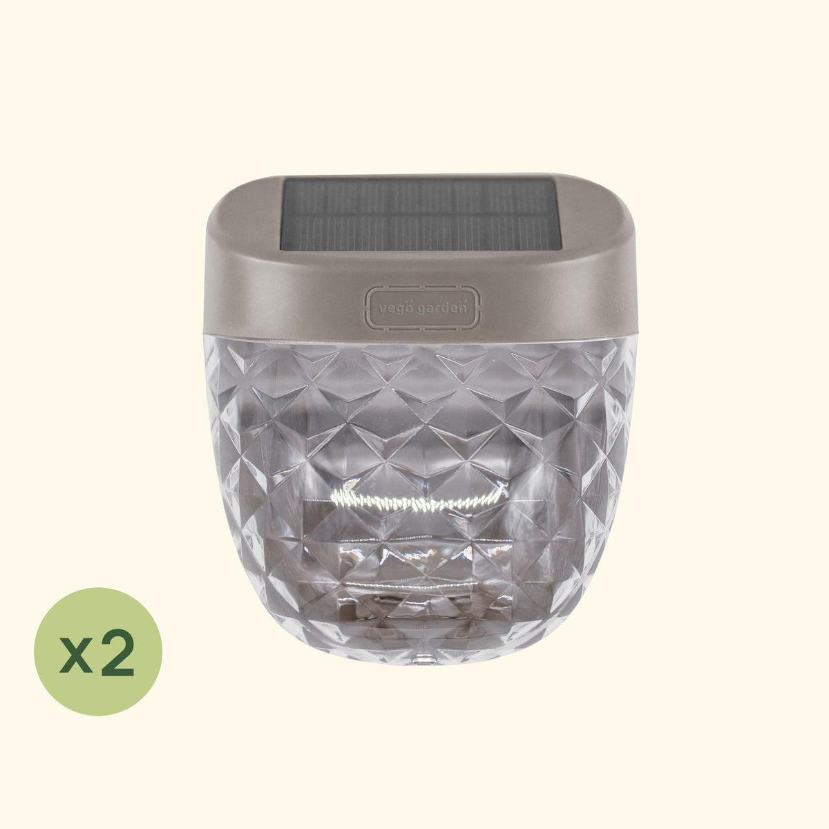 Solar Garden Light, Flat Mount