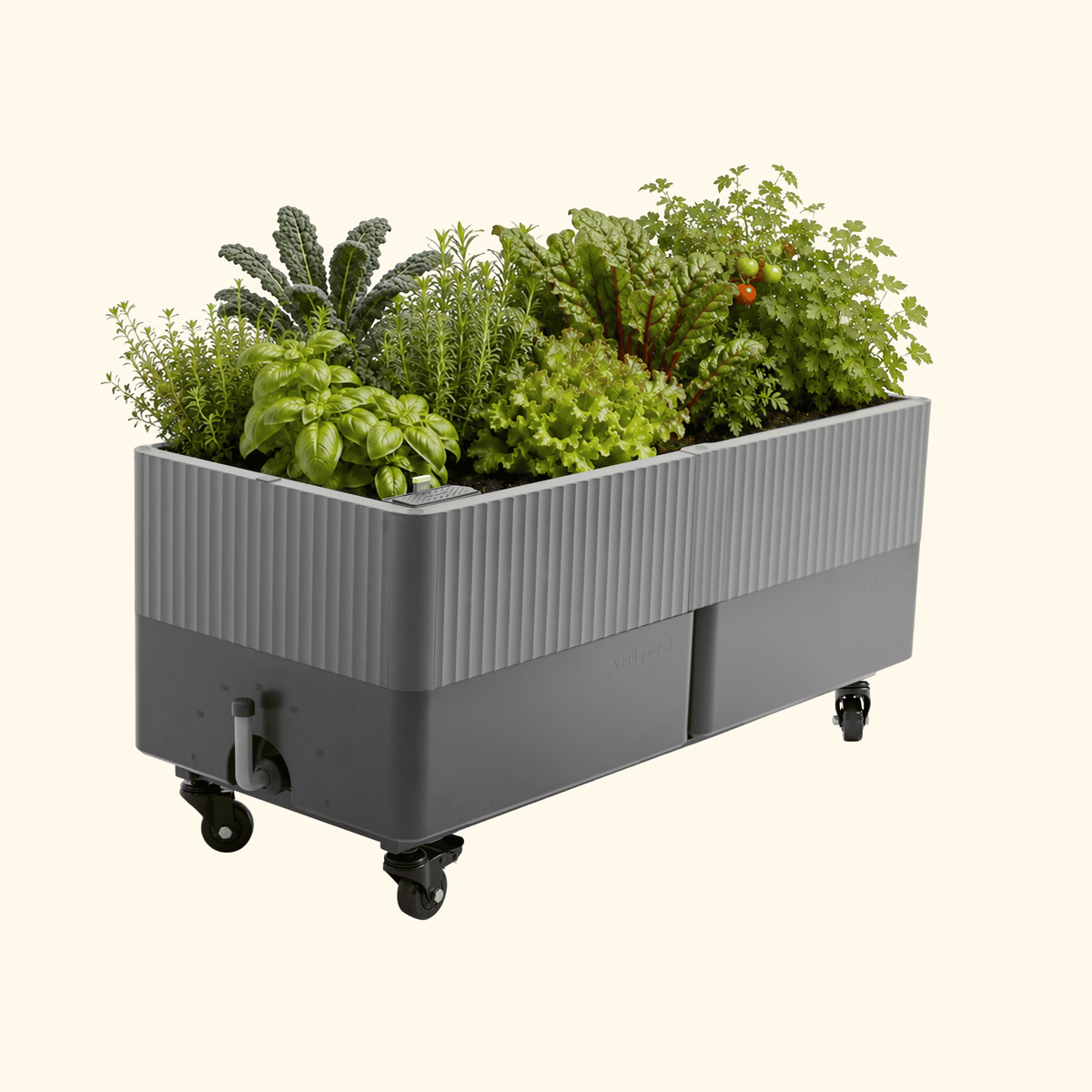Rolling Self-Watering Planter, 21 x 48 Inches