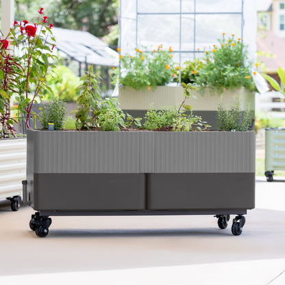 Rolling Self-Watering Planter, 21 x 48 Inches