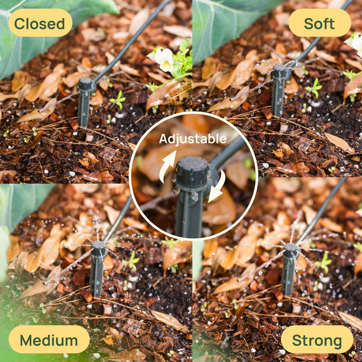 Product photo of eight-stream irrigation sprinkler