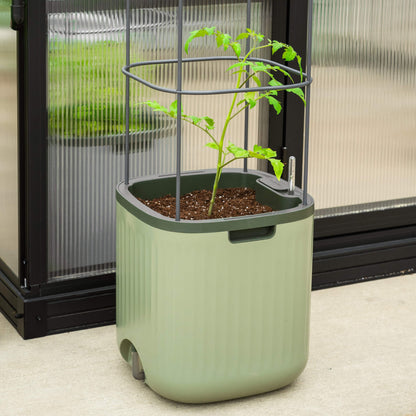 Self-Watering Tomato Planter with Adjustable Trellis