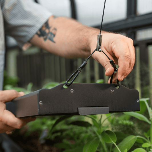 Product photo of adjustable grow light hanging kit