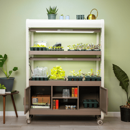 Product photo of grow light garden with storage
