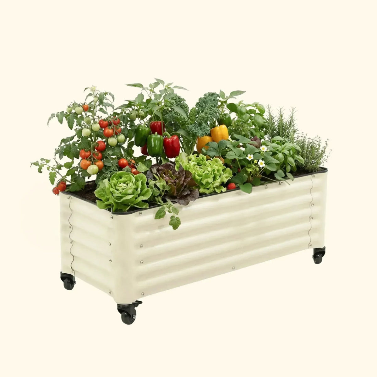 Product photo of rolling garden bed, 21 x 48 inches
