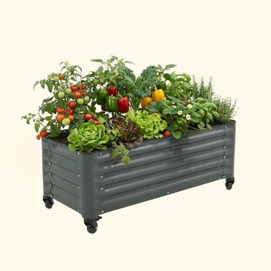Product photo of rolling garden bed, 21 x 48 inches