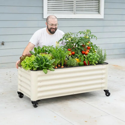Product photo of rolling garden bed, 21 x 48 inches