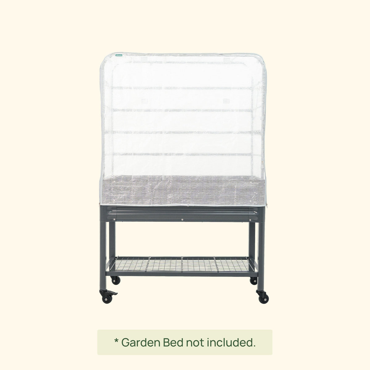 Product photo of frost cover and trellis for elevated beds