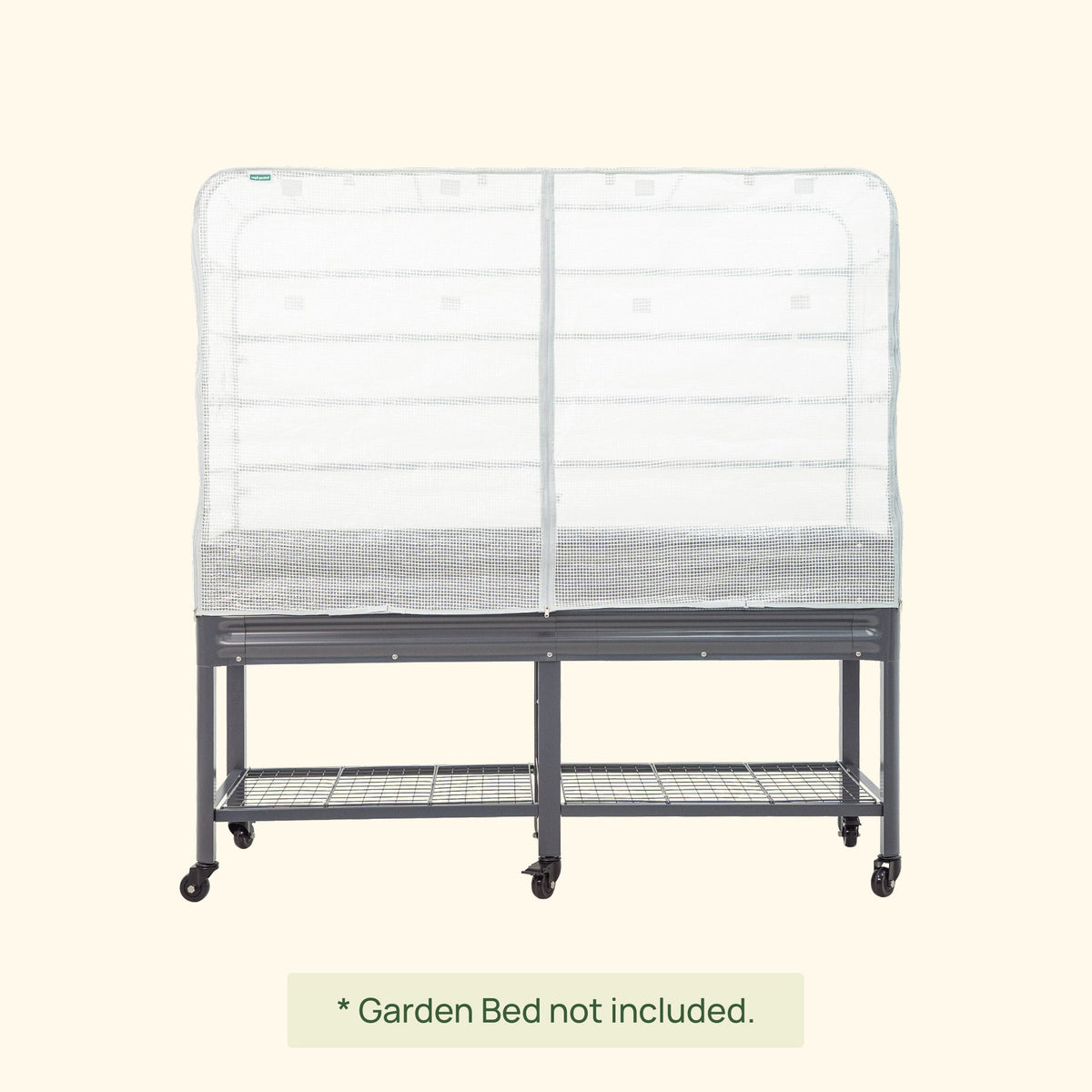 Product photo of frost cover and trellis for elevated beds