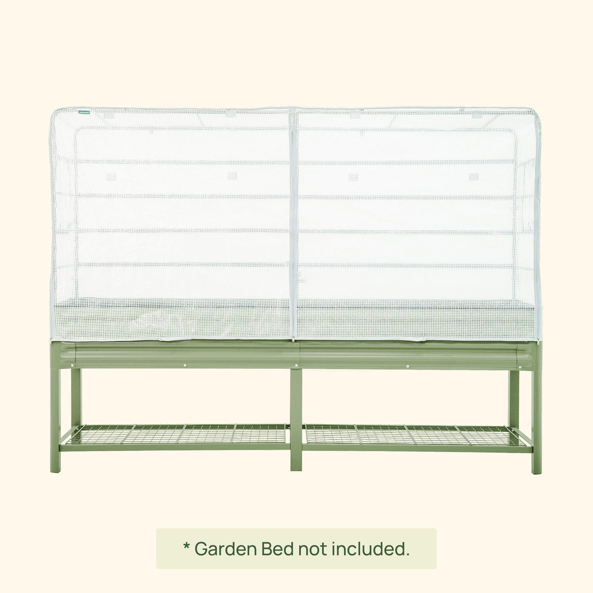 Product photo of frost cover and trellis for elevated beds