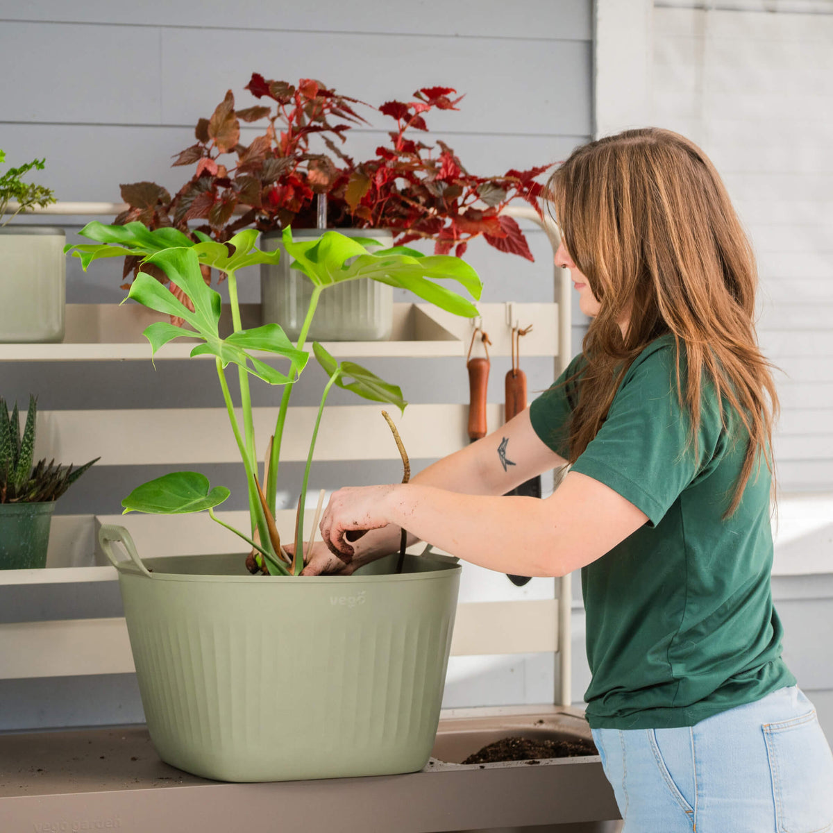 Product photo of 8-gallon garden utility tub
