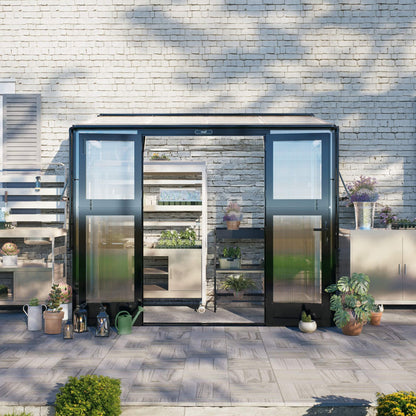 Lean-To Greenhouse, 4.5 x 8.5 Feet