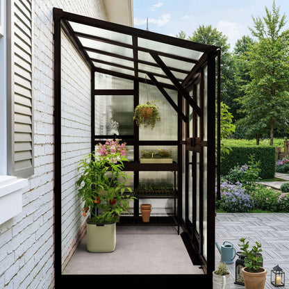 Lean-To Greenhouse, 4.5 x 8.5 Feet