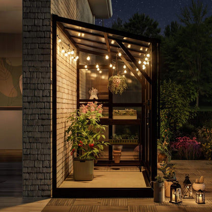Lean-To Greenhouse, 4.5 x 8.5 Feet