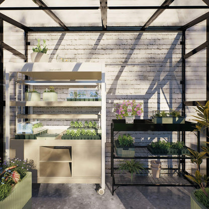 Lean-To Greenhouse, 6.5 x 8.5 Feet
