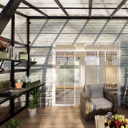 Lean-To Greenhouse, 8.5 x 12.5 Feet