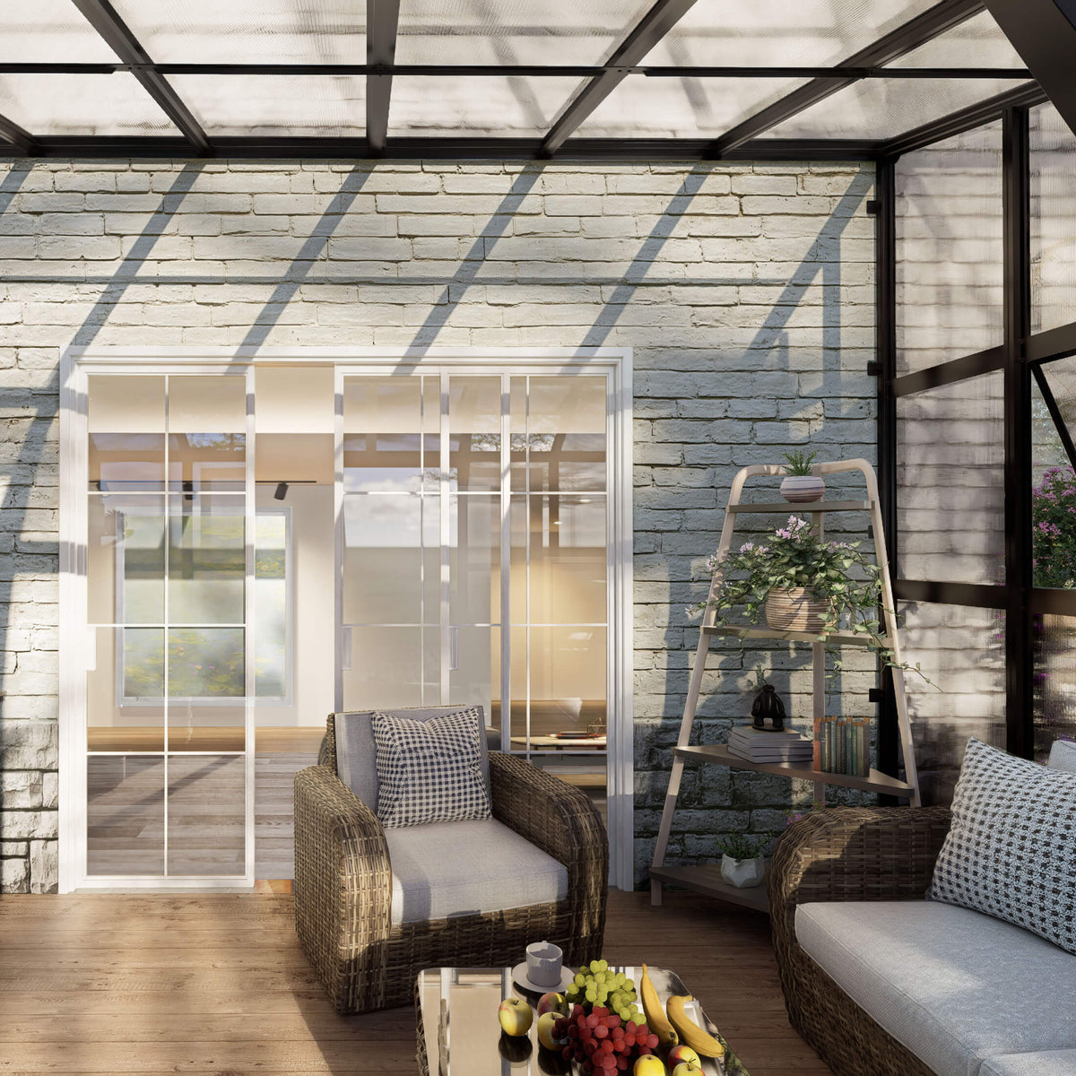 Lean-To Greenhouse, 8.5 x 12.5 Feet