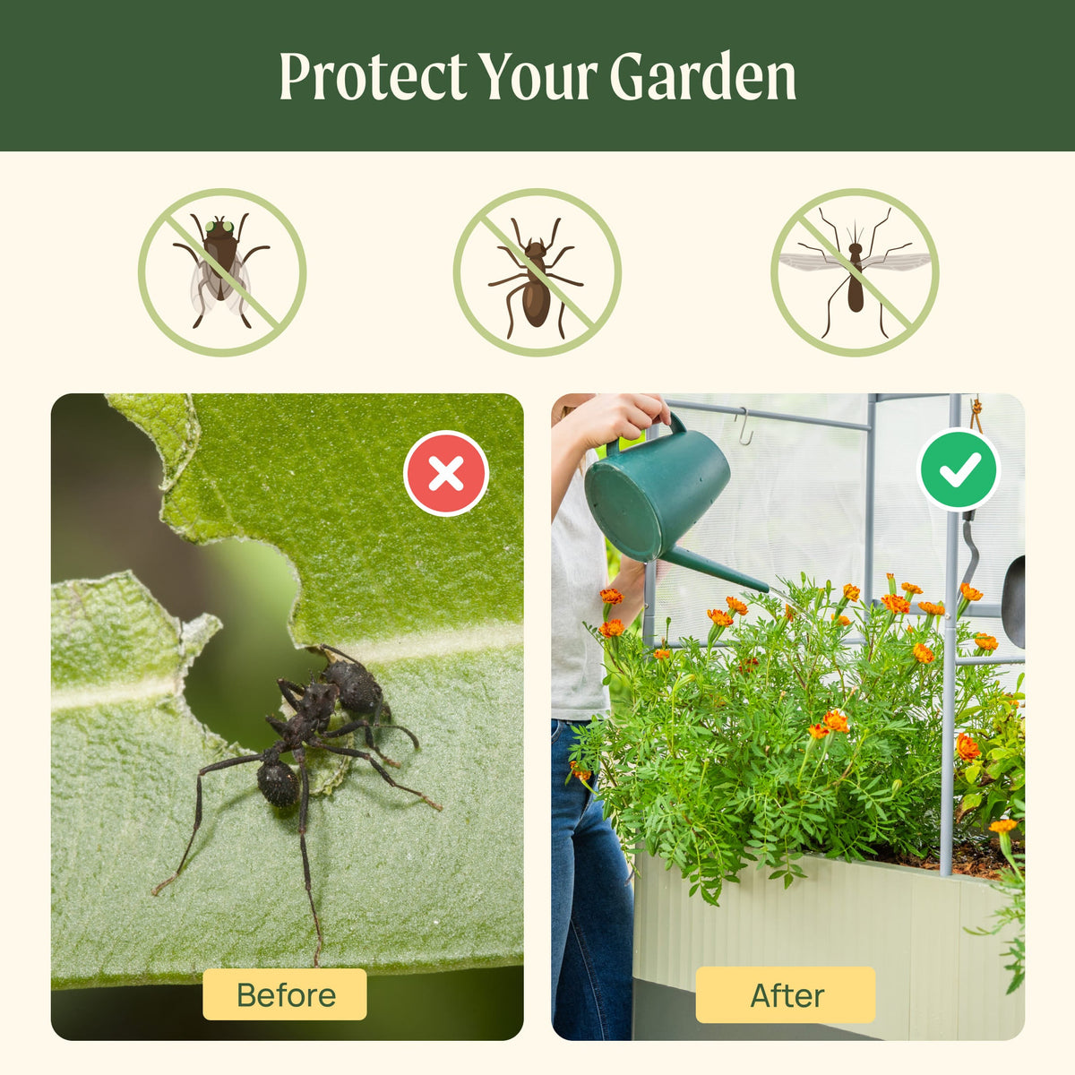 Mesh Cover and Trellis for 21 x 24 Inch Planter