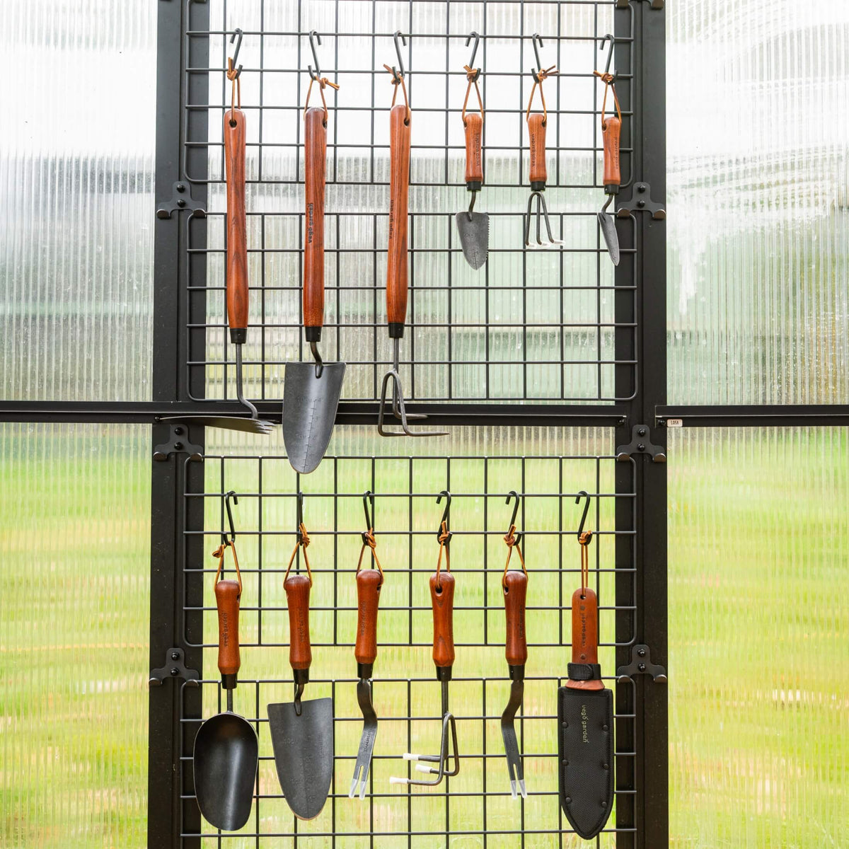Product photo of four-piece garden hand tool set