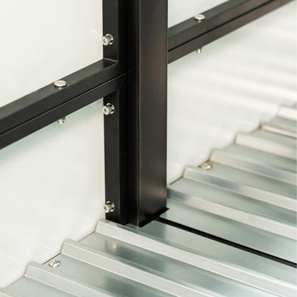 Product photo of woodgrain elevated bed, 24 x 72 inches