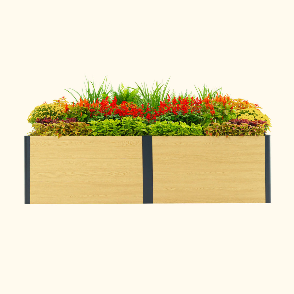 Product photo of woodgrain raised bed, 48 x 96 x 26 inches