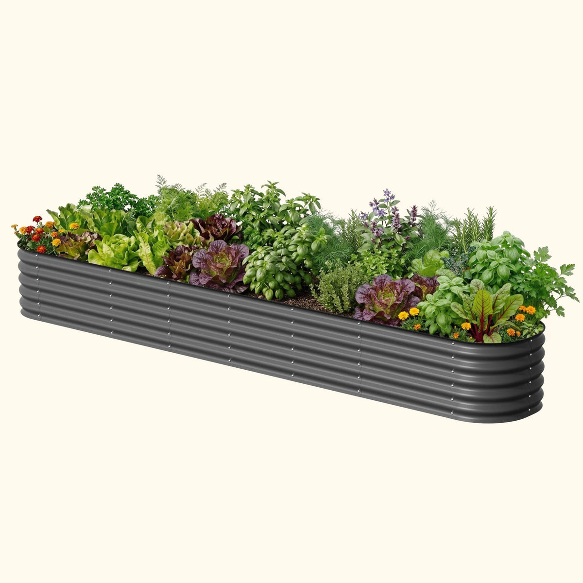 17-Inch-Tall Modular Metal Raised Bed