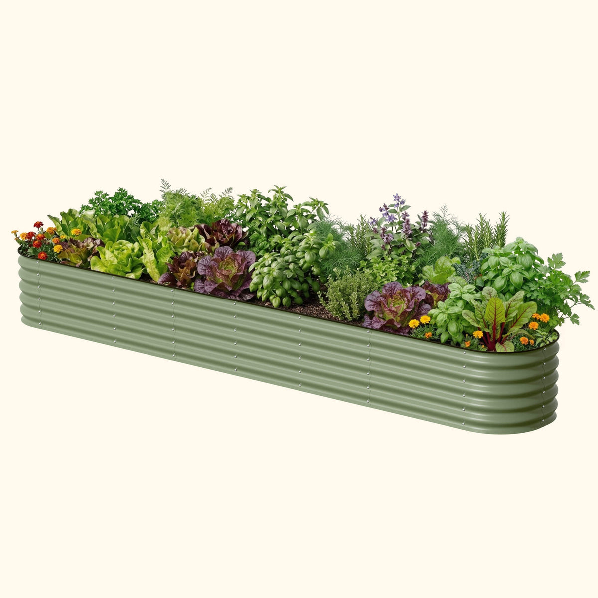 17-Inch-Tall Modular Metal Raised Bed