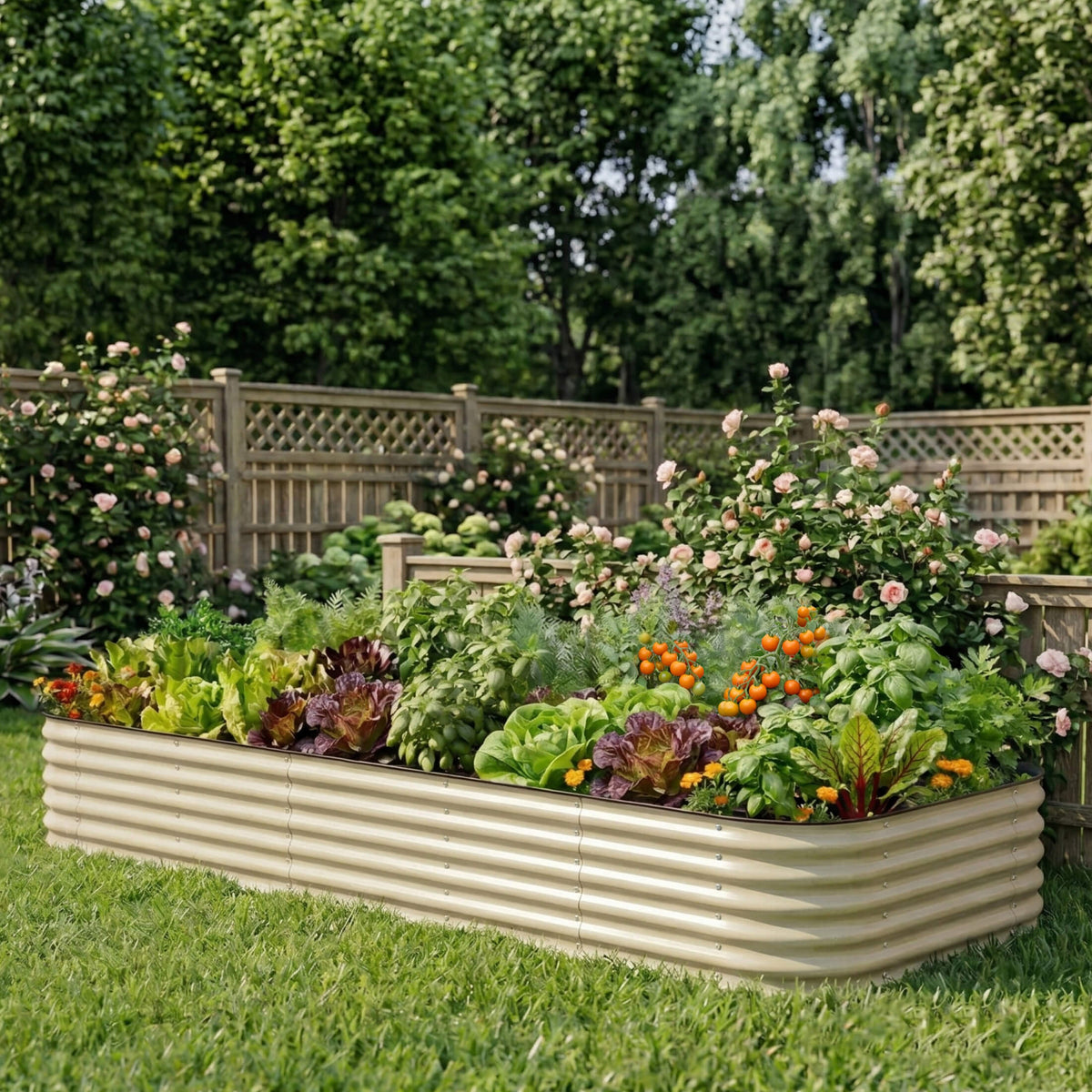 17-Inch-Tall Modular Metal Raised Bed