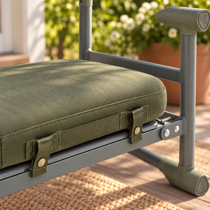 Aluminum Garden Kneeler and Seat detail
