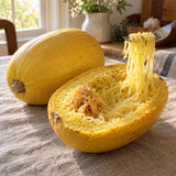 Angel Hair Spaghetti Squash Seeds harvest up close