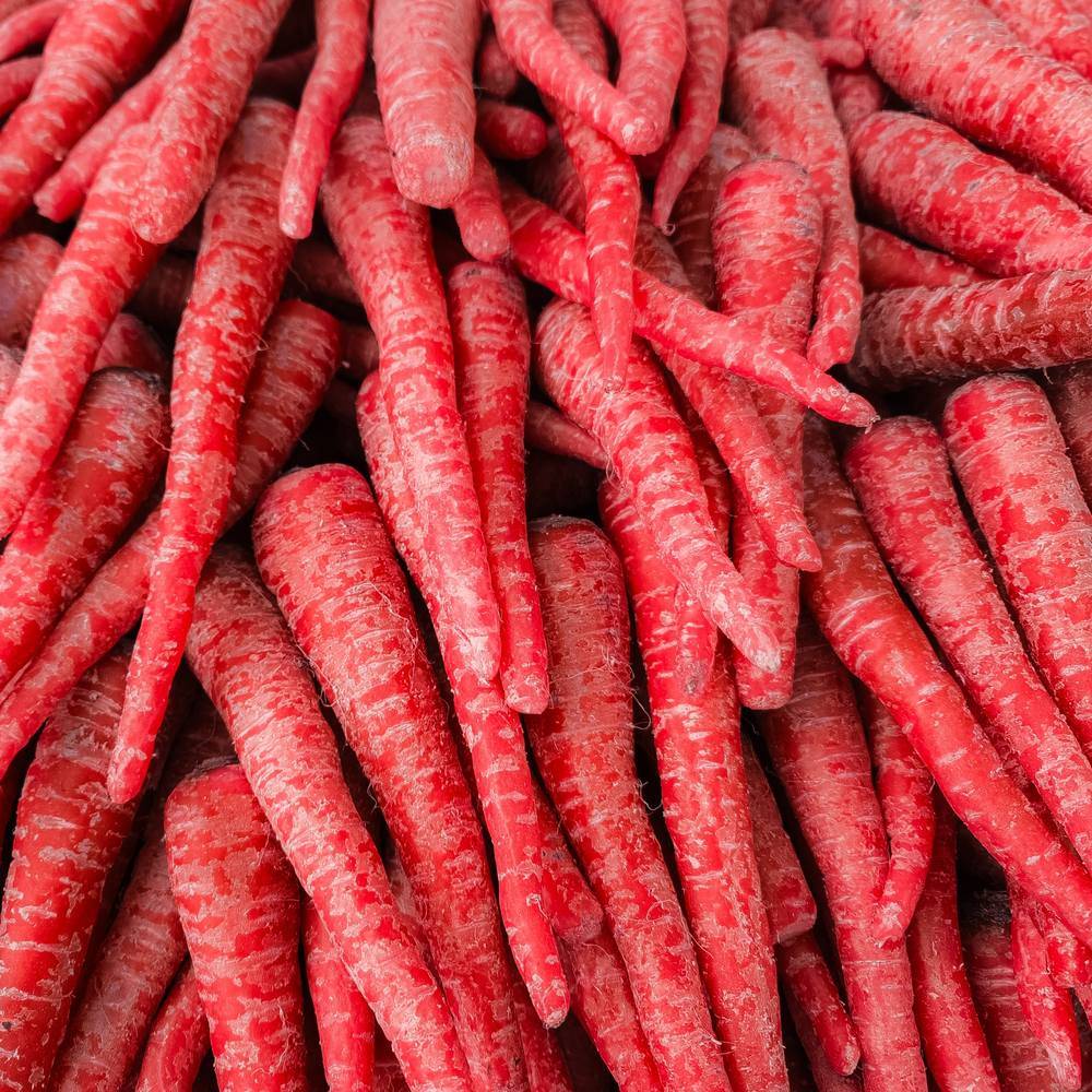Red Atomic Red carrots with orange centers