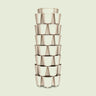 Basketweave Seven Tier Vertical Planter on a soft green background