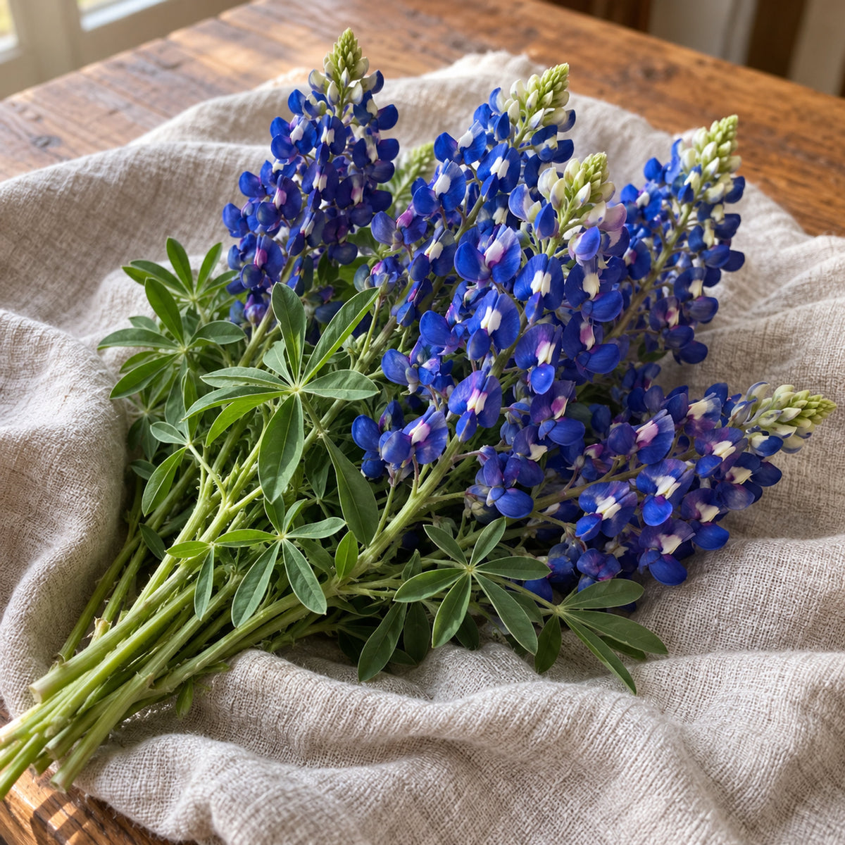 Bluebonnet Seeds harvest up close