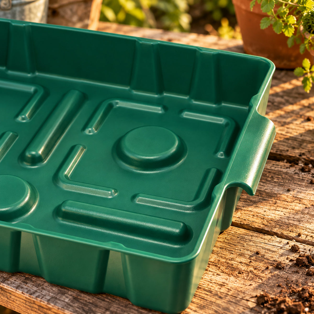 Bottom Watering Tray, 10 x 10 Inches detail