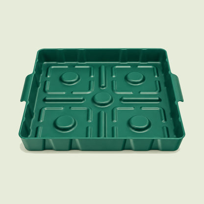 Bottom Watering Tray, 10 x 10 Inches on a soft green background