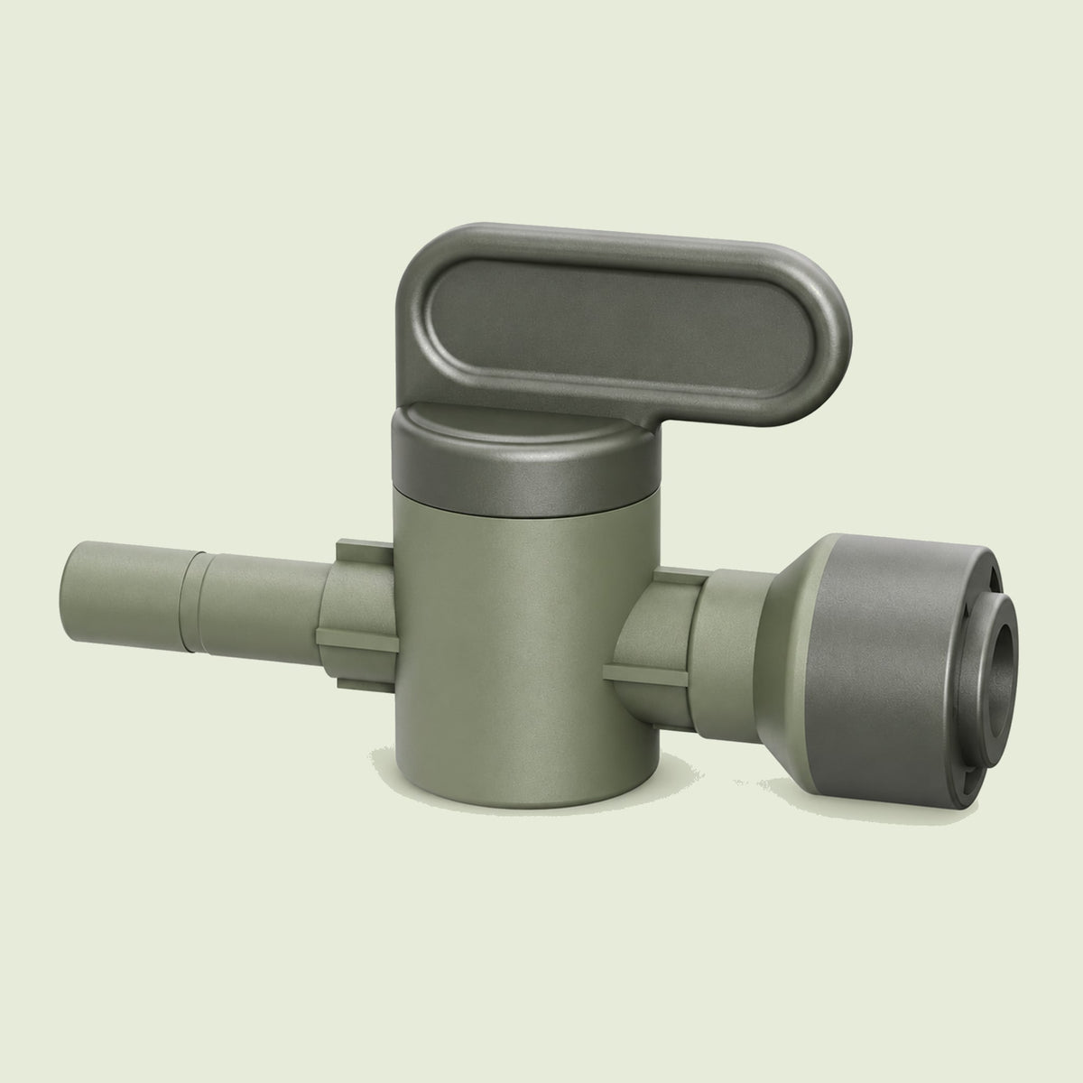 Branch Valve for Irrigation Lines on a soft green background