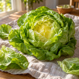 Buttercrunch Butterhead Lettuce Seeds harvest up close