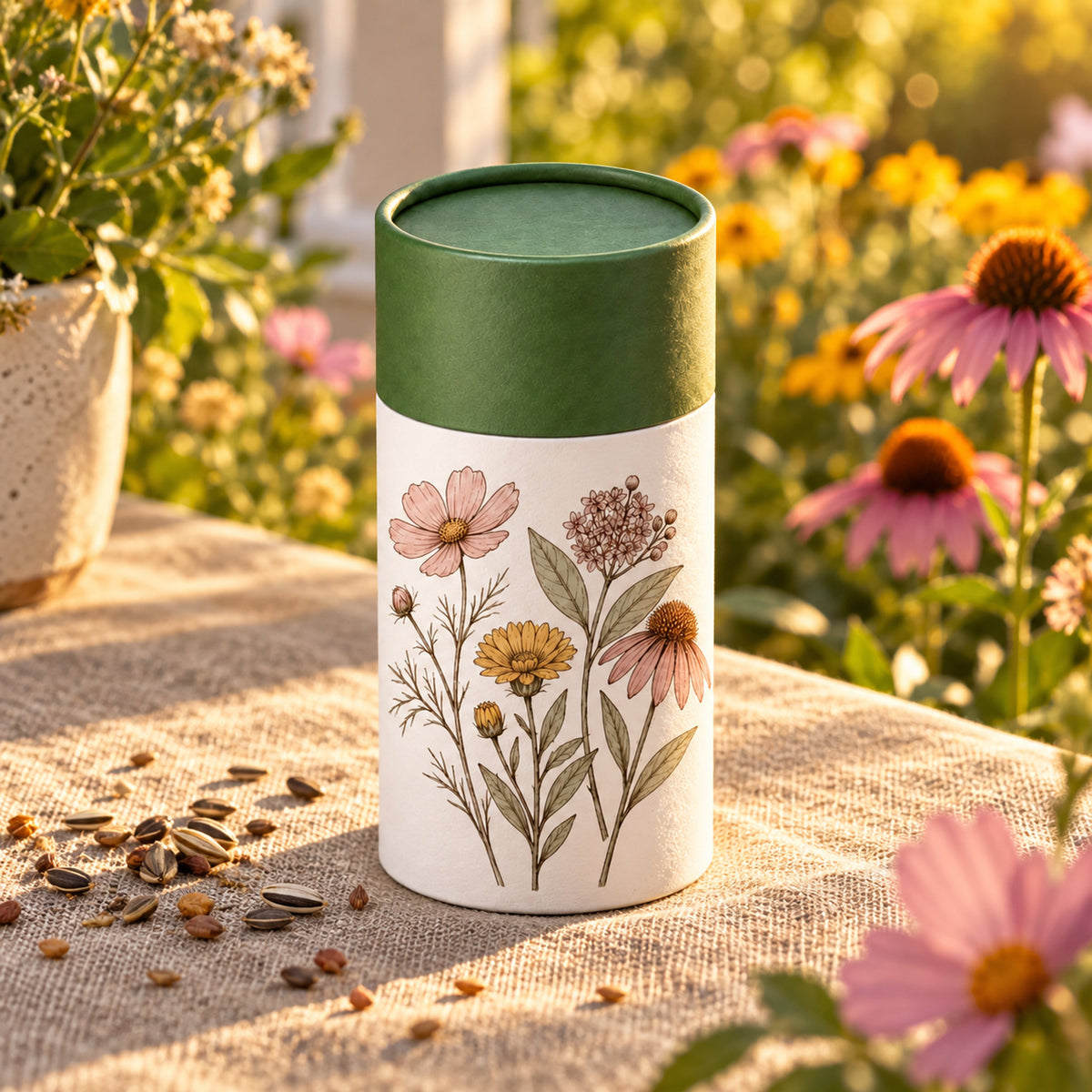 Butterfly Flower Mix Seed Shaker detail