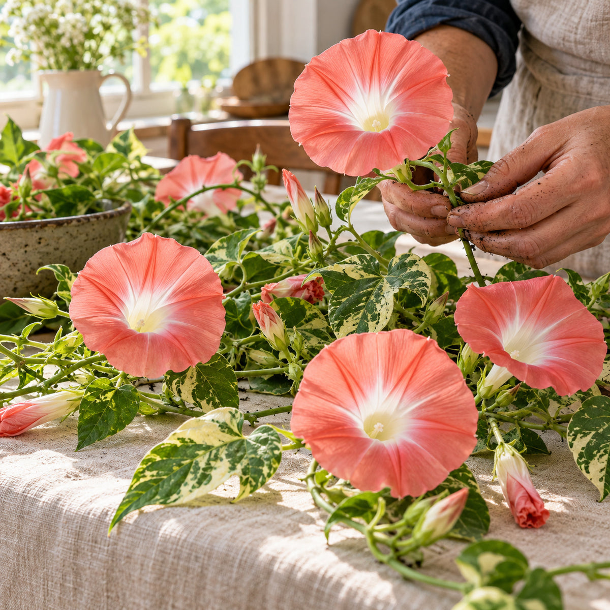 Chocolate Morning Glory Seeds harvest up close