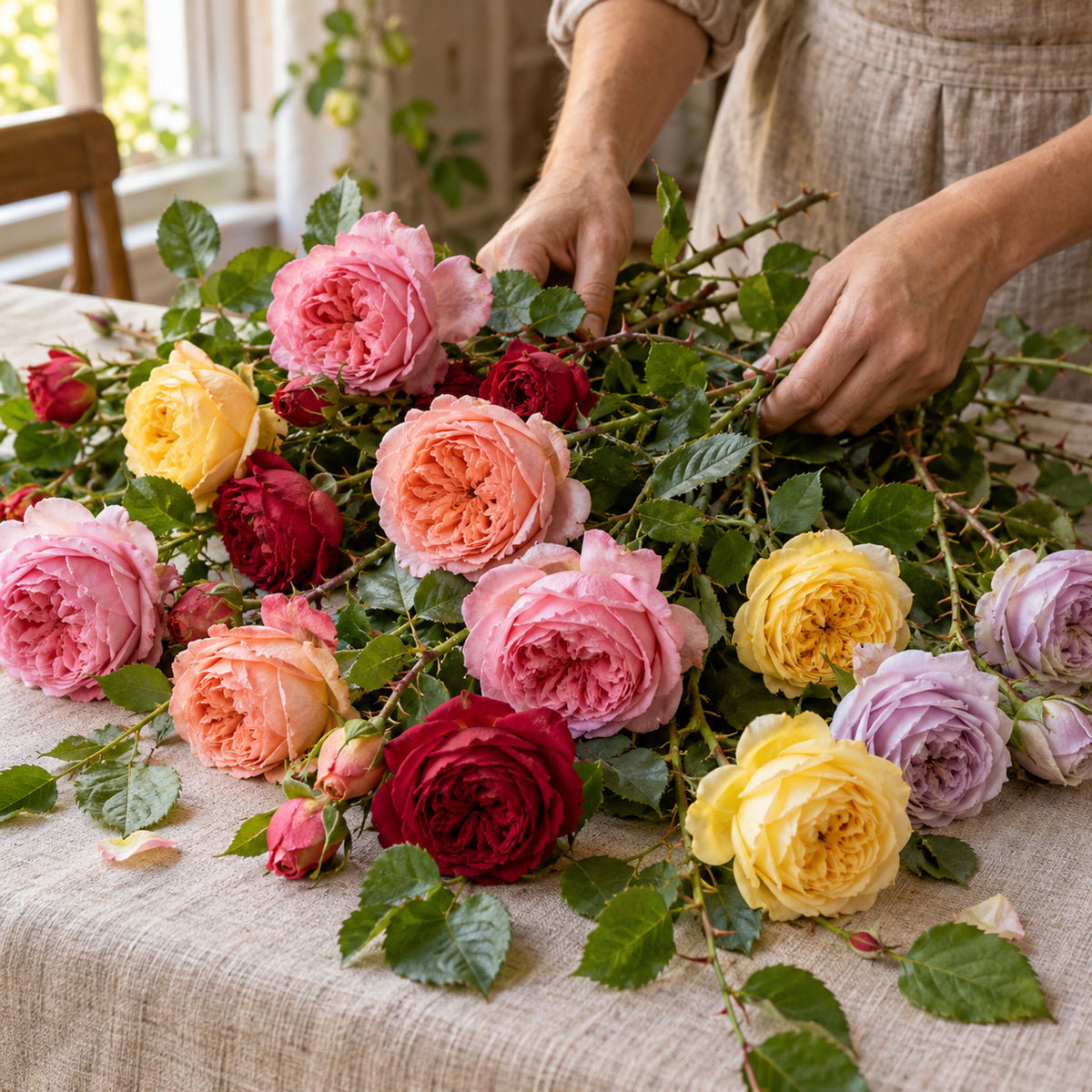 Climbing Rose Seeds harvest up close