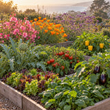 Coastal California Garden Seed Bundle growing in a home garden
