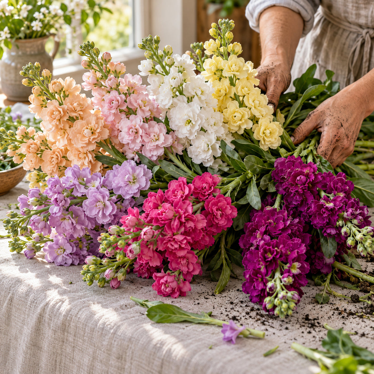 Column Blend Stock Seeds harvest up close