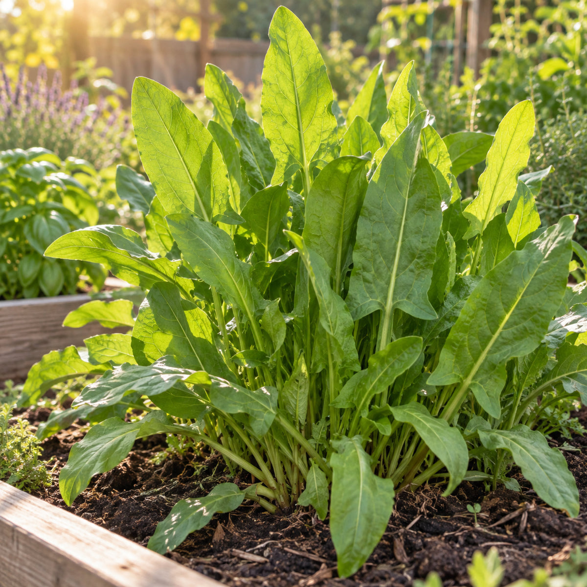 Common Sorrel Seeds growing in a home garden