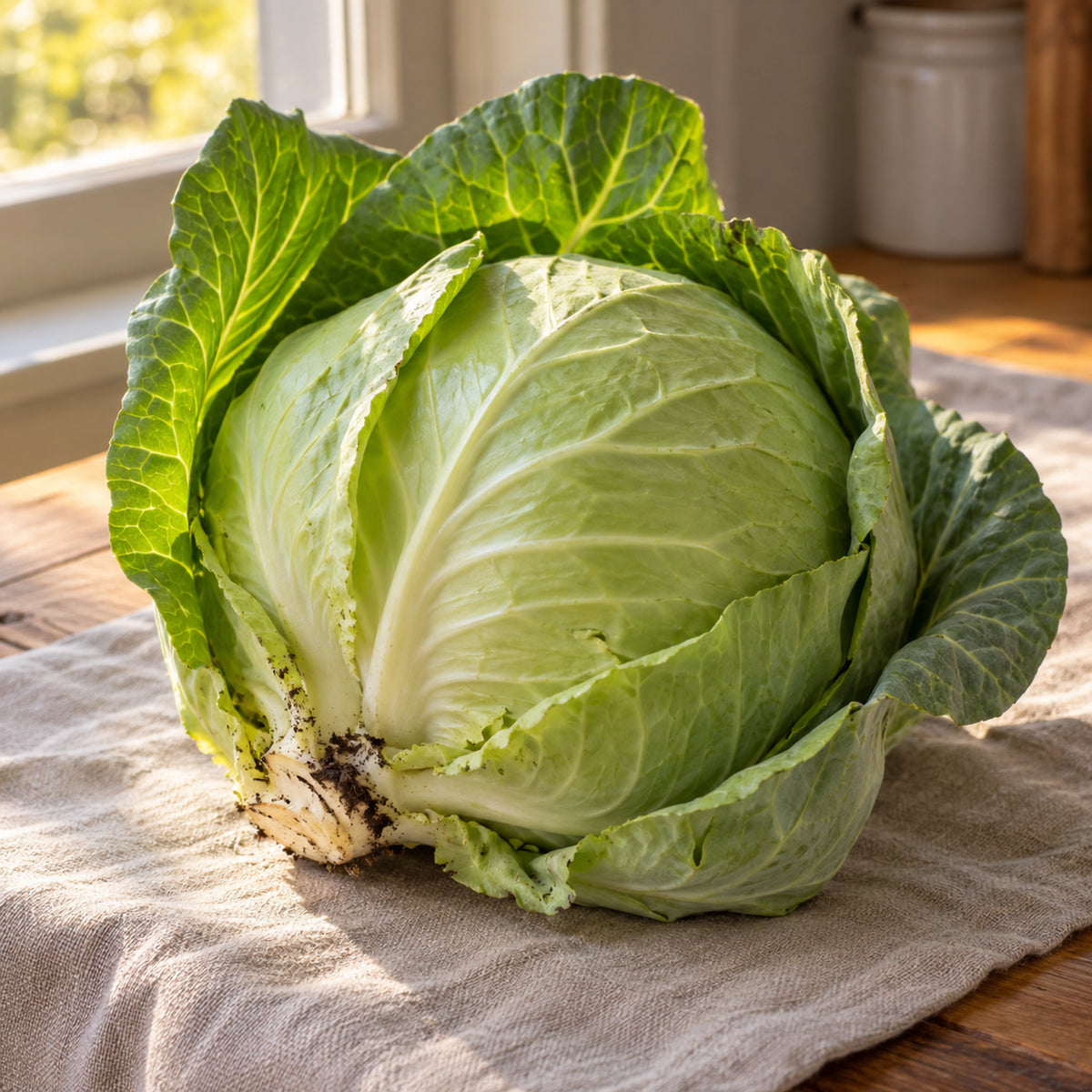Copenhagen Market Cabbage Seeds harvest up close