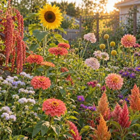 Cut Flower Seed Bundle growing in a home garden