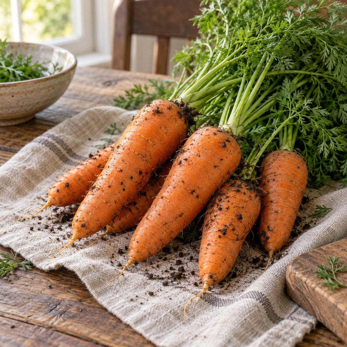 Danvers 126 Carrot Heirloom Seeds harvest up close