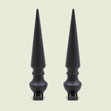 Decorative Greenhouse Finials, 2 Pack on a soft green background